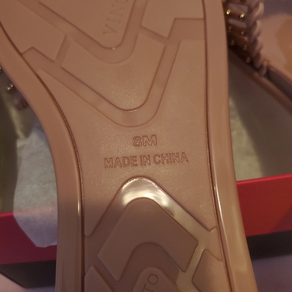 Vince Camuto Cross Band Jelly Slide Sandal -Endira Blush sz 8 NWB - Picture 5 of 6